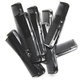 img 1 attached to 🔥 Top-Rated (12 Pack) 5" Pocket Hair Comb Beard & Mustache Combs | Ideal for Men's Hair, Beard, Mustache, and Sideburns