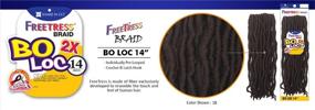 img 2 attached to FreeTress Synthetic Crochet Braids 4 PACK Hair Care for Hair Extensions, Wigs & Accessories