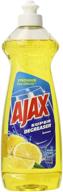 🍋 unleash the cleaning power of ajax super degreaser dish liquid, lemon - 14 fluid ounce! logo