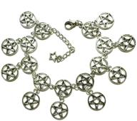 handmade pentagram bracelet anklet pentacle logo