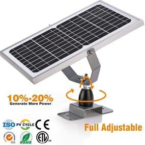 img 1 attached to 🔋 Efficient 12V Waterproof Solar Battery Trickle Charger & Maintainer - SUNER POWER 10 Watts Solar Panel with Intelligent MPPT Solar Charge Controller