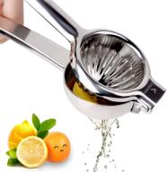 stainless steel lemon squeezer by lunerku - premium quality large metal juicer for effortless citrus fruit extraction: lemons, limes, oranges logo