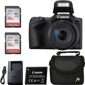 img 2 attached to 📷 Canon Powershot SX420 Point & Shoot Digital Camera Black with 2 Sandisk Ulrta 32GB Class 10 Memory Cards and Premium Camera Case - Classic Bundle