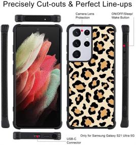 img 1 attached to Stylish Samsung Galaxy S21 5G Case | Leopard Cheetah Print Design | Full Protection with Lanyard Strap | For Women and Girls