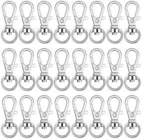 img 4 attached to Anezus 100Pcs Key Chain Clip Hooks - Swivel Lanyard Snap Hook Keychain Attachments for Crafting, Key Rings, and Lanyards