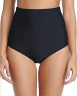 tempt me women's clothing: high waist control swimwear bottoms & cover ups logo