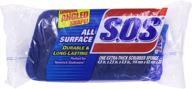 🧽 s.o.s. all surface extra thick scrubber sponge - ultimate cleaning solution, 1 ct" logo