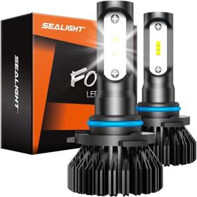 img 4 attached to SEALIGHT 9145/9140/H10 LED Fog Lights Bulbs: Ultra Bright 6000 Lumens DRL, Plug-and-Play Convenience, 6000K White 12 CSP LED Chips