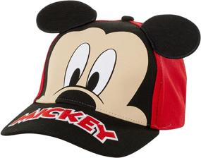 img 4 attached to 🐭 Adorable Disney Mickey Mouse Baseball Cap with 3D Ears for Toddler/Little Boys