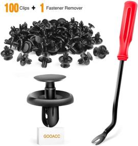 img 4 attached to 💥 GOOACC 100pcs Push-Type Retainer for Lexus Toyota Body Clips, Splash Shield Clips 90467-07201 - Replacements Fasteners with High-Quality Nylon Push Rivets and Bonus Fastener Remover