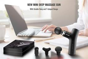 img 1 attached to 💆 FIT KING Portable Mini Massage Gun FT-050G for Muscle Massage, Pain Relief, and Deep Tissue Massager