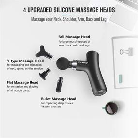 img 2 attached to 💆 FIT KING Portable Mini Massage Gun FT-050G for Muscle Massage, Pain Relief, and Deep Tissue Massager