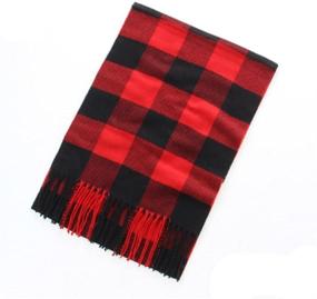 img 1 attached to 🧣 Winter Tassel Men's Scarves - Classically Stylish Accessories