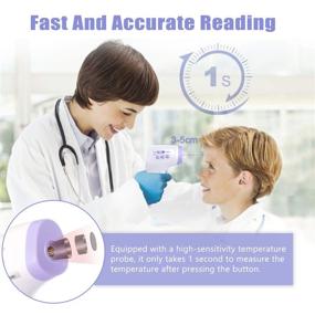 img 2 attached to Wudida Infrared Forehead Thermometer: Non-Contact Thermometer for Fever, Accurate Instant Readings, LCD Display - Ideal for Whole Family, Body and Surface Temperature Monitoring