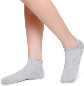 img 3 attached to 🧦 Henwarry Women's Thick Cushion Athletic Ankle Socks: Soft, Low Cut No-Show Sports Socks, 5/6 Pack