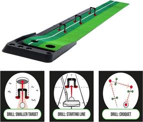 img 1 attached to 🏌️ FINGER TEN Golf Putting Gates - Set of 3 Gate Sizes (Small, Medium, Large) - Includes Protective Pouch - Practice Training Aid Arm Band Trainer - Ideal Game Gift for Home, Outdoor, and Indoor Use