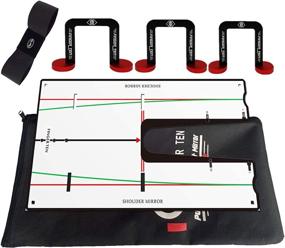 img 4 attached to 🏌️ FINGER TEN Golf Putting Gates - Set of 3 Gate Sizes (Small, Medium, Large) - Includes Protective Pouch - Practice Training Aid Arm Band Trainer - Ideal Game Gift for Home, Outdoor, and Indoor Use