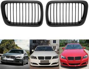 img 3 attached to 🚗 Facelifted Black Euro Sport Wide Front Kidney Grille Grill for 1997-1999 E36 318i, 318is, 323i, 323is, 325i, 325is, 328i, 328is
