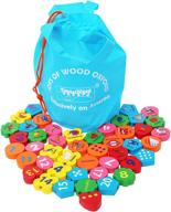 🔤 oxford threading alphabet toy wood logo