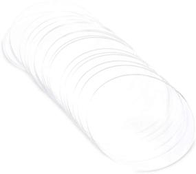 img 1 attached to ✨ High-Quality Clear Acrylic Disks: 4 Inch Round Circles - Ideal for Arts and Craft Supplies! (20 Pack)