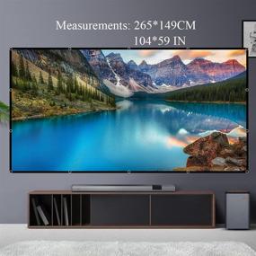 img 3 attached to 120 Inch HD Foldable Projector Screen - Thicker Material, 16:9, Anti-Crease, Portable, Ideal for Home, Office, Party, Classroom, Outdoor & Indoor Use, Supports Double Sided Projection