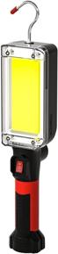 img 4 attached to 🔦 SHiLiPAi Rechargeable LED Work Lights - Magnetic Portable Drop Light 1200 Lumens | Cordless COB LED Work Light Battery Powered for Job Site Lighting, Emergency, and Repairing Workshop (Includes Battery)