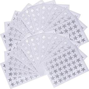 img 4 attached to 🌟 EBOOT Star Stickers: 1750 Count Silver Self-Adhesive Stars for Versatile Use