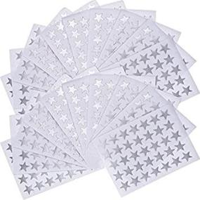 img 3 attached to 🌟 EBOOT Star Stickers: 1750 Count Silver Self-Adhesive Stars for Versatile Use