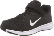 nike downshifter girls' running shoes in black anthracite - enhanced seo logo