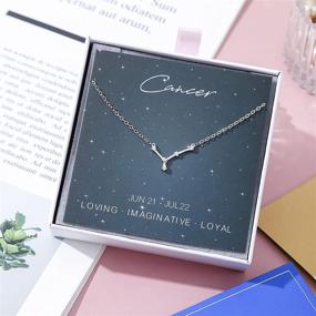 img 1 attached to 🎁 ALoveSoul 925 Sterling Silver Constellation Horoscope Zodiac Necklace: Perfect Birthday Gifts for Women and Girls