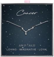 🎁 alovesoul 925 sterling silver constellation horoscope zodiac necklace: perfect birthday gifts for women and girls logo