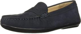 img 4 attached to Stylish and Versatile Unisex Leather Boys' Loafers by Driver Club USA