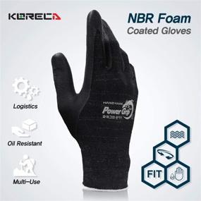 img 2 attached to KORECA POWERGRIP Nitrile Seamless Ergonomic