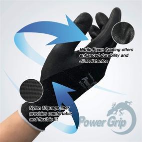 img 1 attached to KORECA POWERGRIP Nitrile Seamless Ergonomic