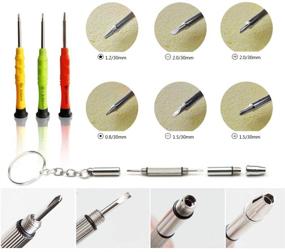 img 2 attached to 🔧 Eyeglass Repair Kit with Magnetic Eyeglass Screwdrivers - Ideal for Glasses, Sunglasses, Watches, Electronics, and Computer Repair