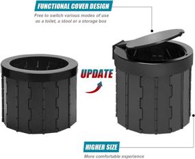 img 3 attached to 🚽 TRIPTIPS Portable Folding Toilet: Your Ultimate Travel Companion for Camping, Boating, Hiking, Long Trips and the Beach!