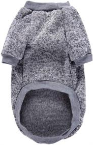 img 1 attached to 🐾 Cozy Winter Essential: X-Small Grey Knitwear Sweater for Small Dogs