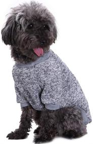 img 3 attached to 🐾 Cozy Winter Essential: X-Small Grey Knitwear Sweater for Small Dogs