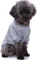 🐾 cozy winter essential: x-small grey knitwear sweater for small dogs логотип