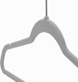 img 1 attached to 👕 Brookstone BKH1125 Velvet Hangers/Gray - 25 Pack, Non-Slip, 360° Swivel Hook, Space-Saving Design, Lightweight & Slim, Strong & Durable, Won’t Stain Fabric