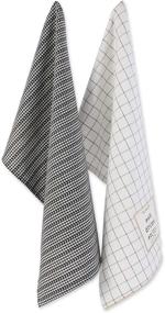 img 3 attached to DII Home Sweet Farmhouse Collection Kitchen Oven Mitt, Pot Holder, Dishtowel Set in Black (4 Count)