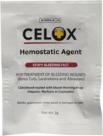 💉 celox traumatic wound first packets: rapid hemostatic solution for wound care logo