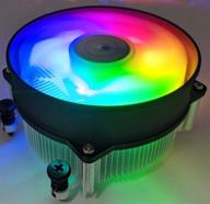 rgb-светодиодный кулер для процессоров amd ryzen 5, 7, 9/ сокет am4 - высокомощный radiantam4 с алюминиевым теплоотводом и 92 мм pwm-вентилятором охлаждения логотип