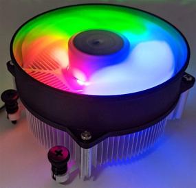 img 1 attached to RGB-светодиодный кулер для процессоров AMD Ryzen 5, 7, 9/ сокет AM4 - высокомощный RadiantAM4 с алюминиевым теплоотводом и 92 мм PWM-вентилятором охлаждения