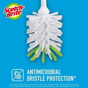 img 2 attached to 🧼 Scotch-Brite Glass and Water Bottle Brush: Durable Bristles for Various Water Bottles, Baby Bottles, Vases, and More!