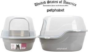 img 3 attached to 🐾 Extra Large Jumbo Hooded Cat Litter Box by Petphabet