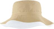 🧢 coolibar kid's landon reversible bucket hat - upf 50+ sun protection for children logo