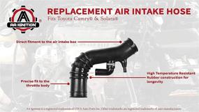 img 1 attached to 🚗 Toyota Air Intake Hose for Camry & Solara - 1997-1999 Model Years - Replaces OEM 696-706, 17881-03121 - Engine Air Intake Filter Tube