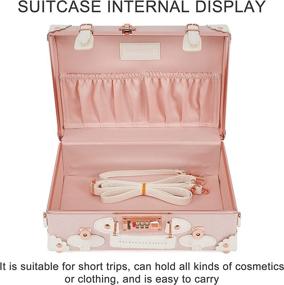 img 3 attached to Leather Vintage Cosmetic Suitcase Princess