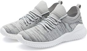 img 2 attached to YPK Fashion Sneakers Trainers MA01Grey Men's Shoes
